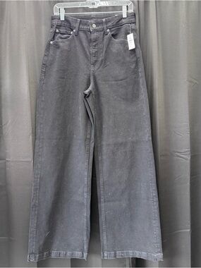 GAP Black Wide-Leg High-Rise Jeans